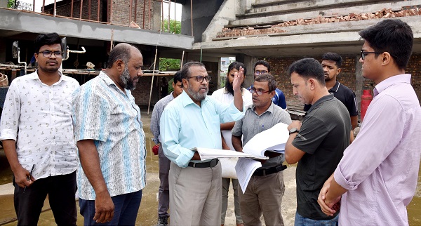 খুবিতে নির্মাণাধীন জিমনেশিয়ামের কাজ নির্ধারিত সময়ের পূর্বেই সম্পন্নের তাগিদ