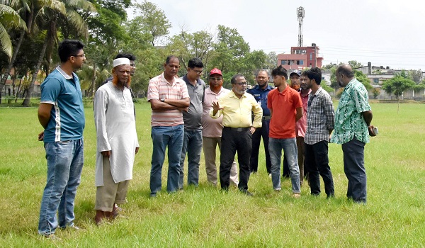 অদম্য বাংলা সংলগ্ন সড়কের ল্যান্ডস্কেপিং ডিজাইনের কাজ দ্রুত শেষ করতে তাগিদ