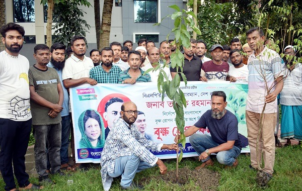 সোনাডাঙ্গা থানা স্বেচ্ছাসেবক দলের মাস ব্যাপী বৃক্ষ রোপন কার্যক্রম শুরু